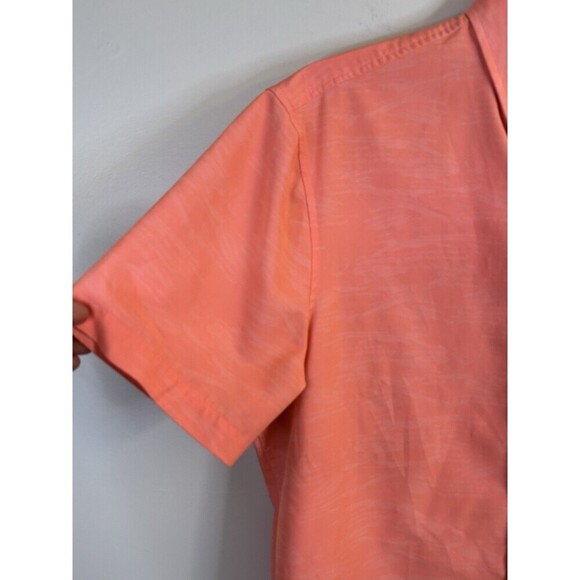 CHUBBIES Short Sleeve Button Down Shirt Men Small Salmon Performance Beach - Picture 6 of 11
